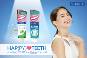HAP(PY)❤TEETH Show your smile with Sparkle Triple White and Sparkle Extra Fresh & White Toothpaste
